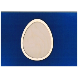 SKLEJKA #3mm Jajko 16x12,5cm  szerokie z ramką , szerokość ramki 0,7 cm